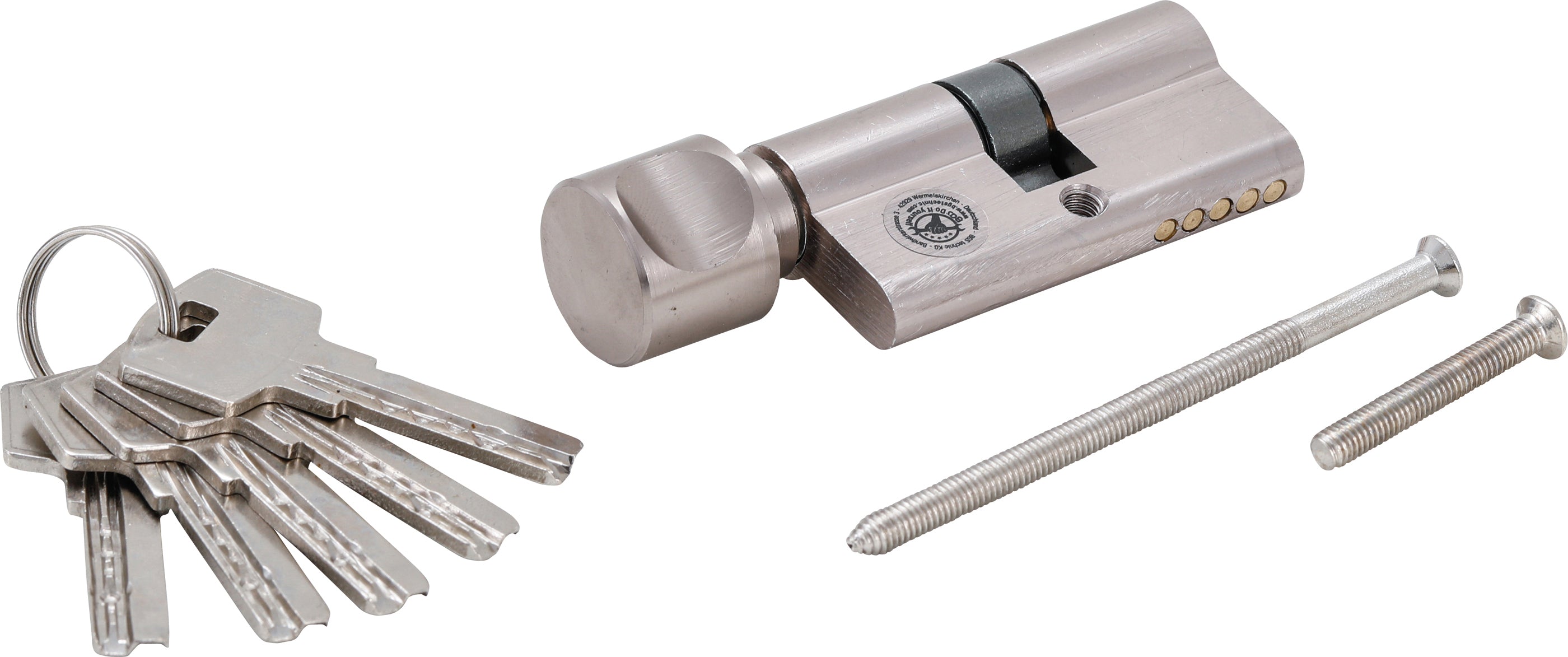 Sikkerhedslåsecylinder | med knop | 70 mm