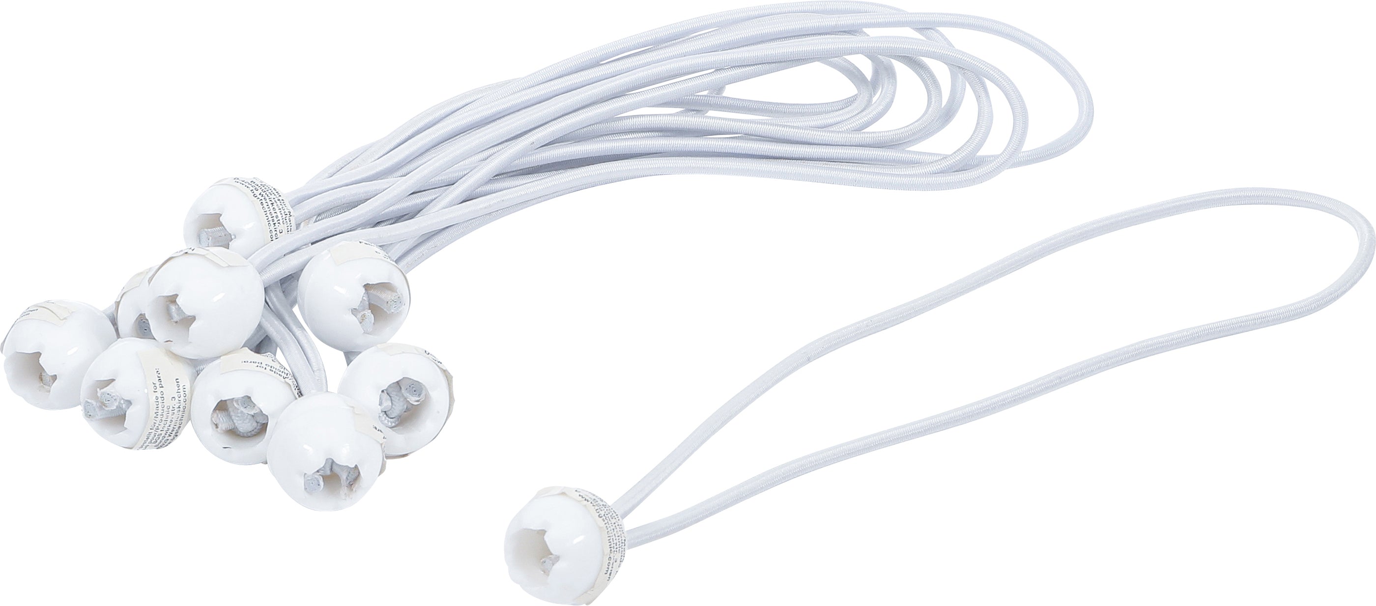 Sæt med elastiske stropper | med kugle | 27 cm | 10 stk.