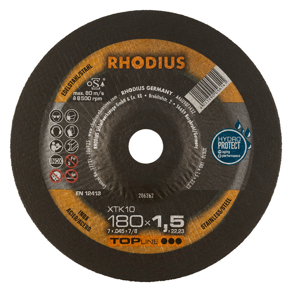 RHODIUS XKT10 Skæreskive 180x1,5x22,23 (25 stk.)