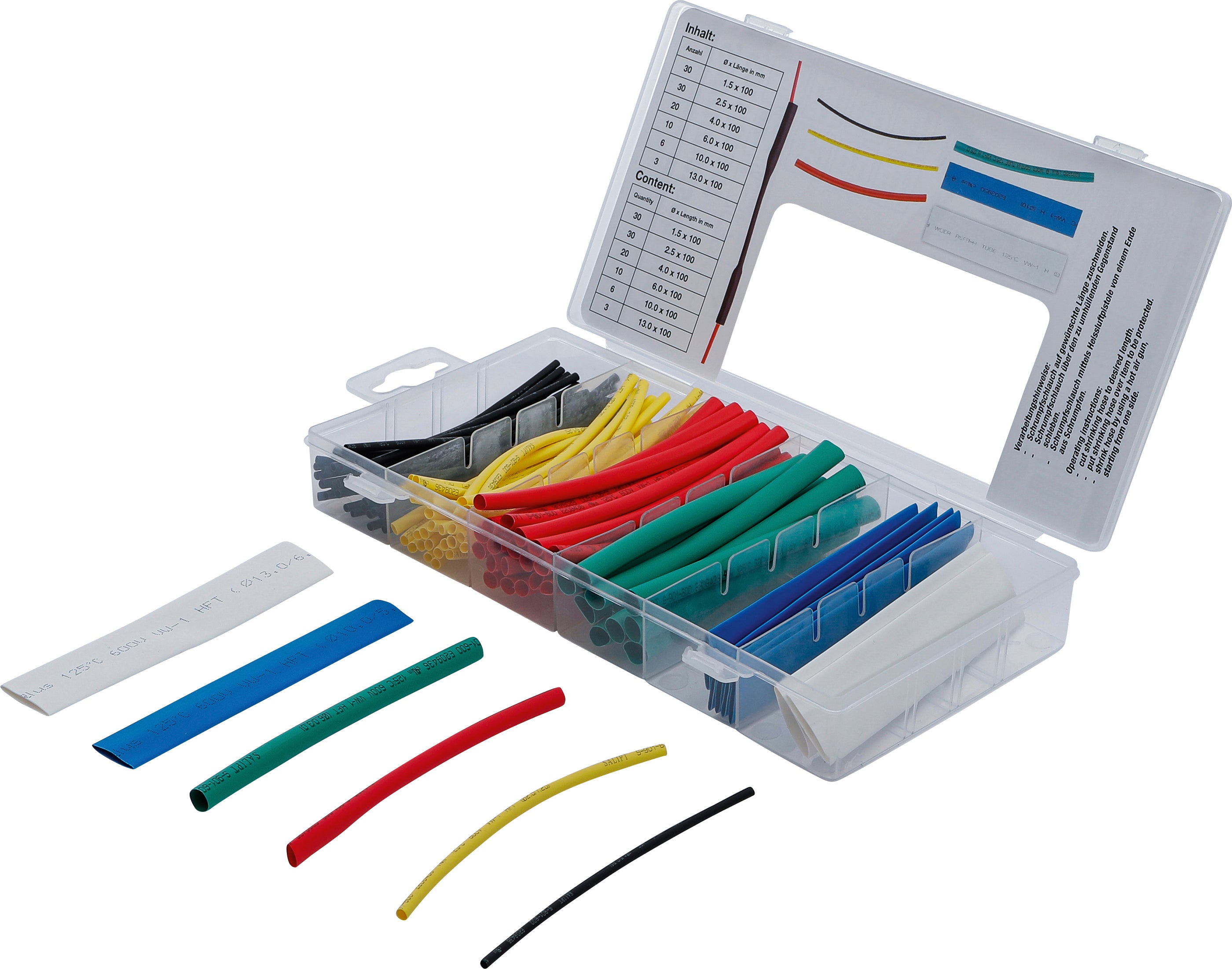 Krympeslanger, sortiment | farvet | 99 stk.