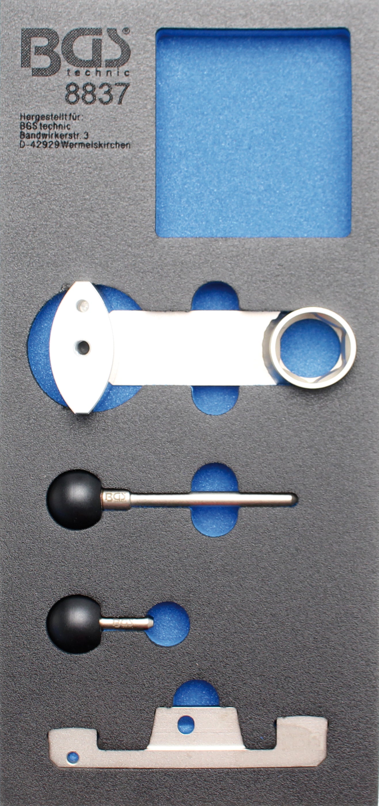 Værkstedsvognsindsats 1/3: Motorjusteringsværktøjssæt | til Porsche 911 (996, 997)