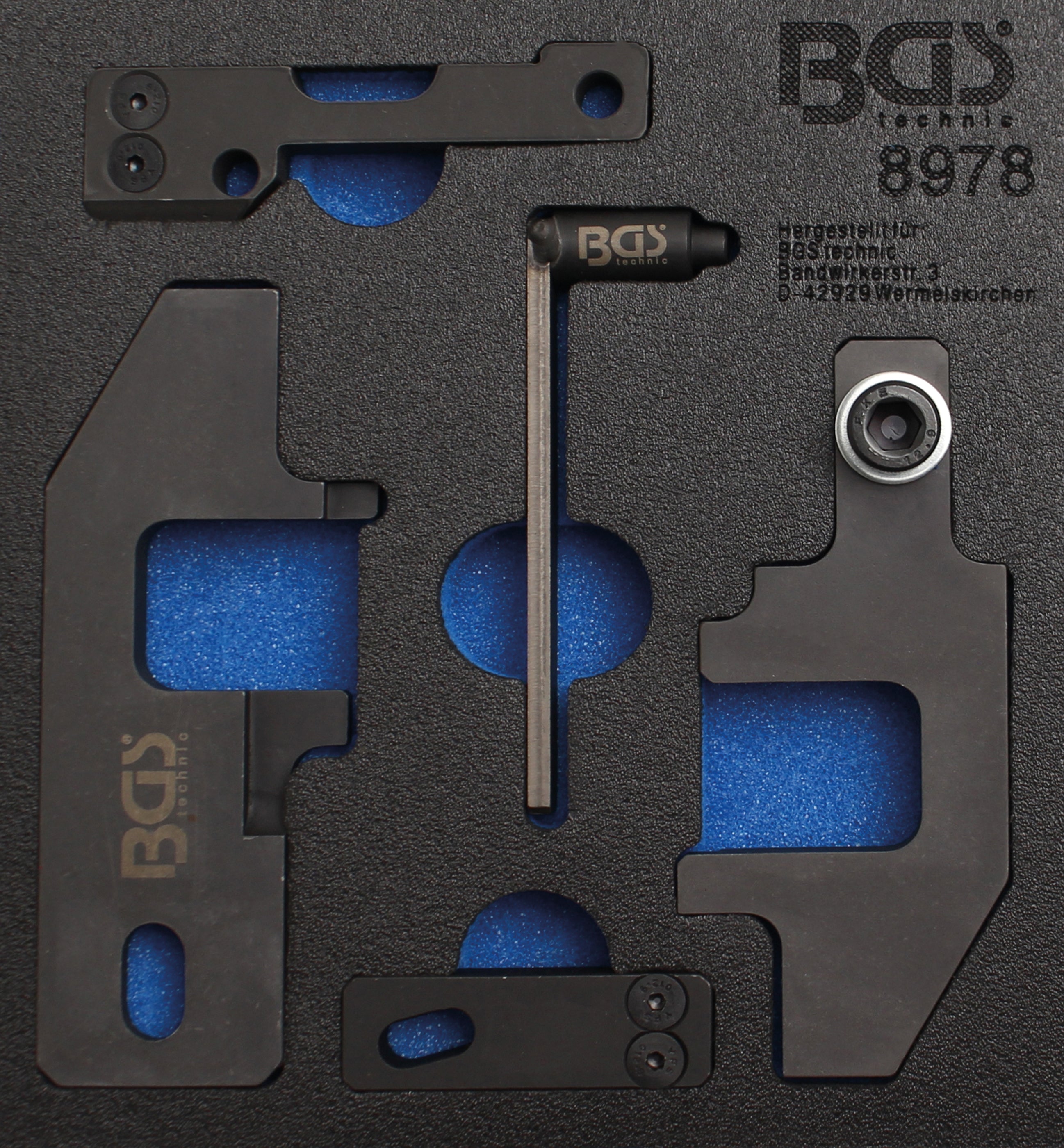 Værkstedsvognsindsats 1/6: Motorindstillingsværktøjssæt | til PSA, Toyota 1.0, 1.2 VTi