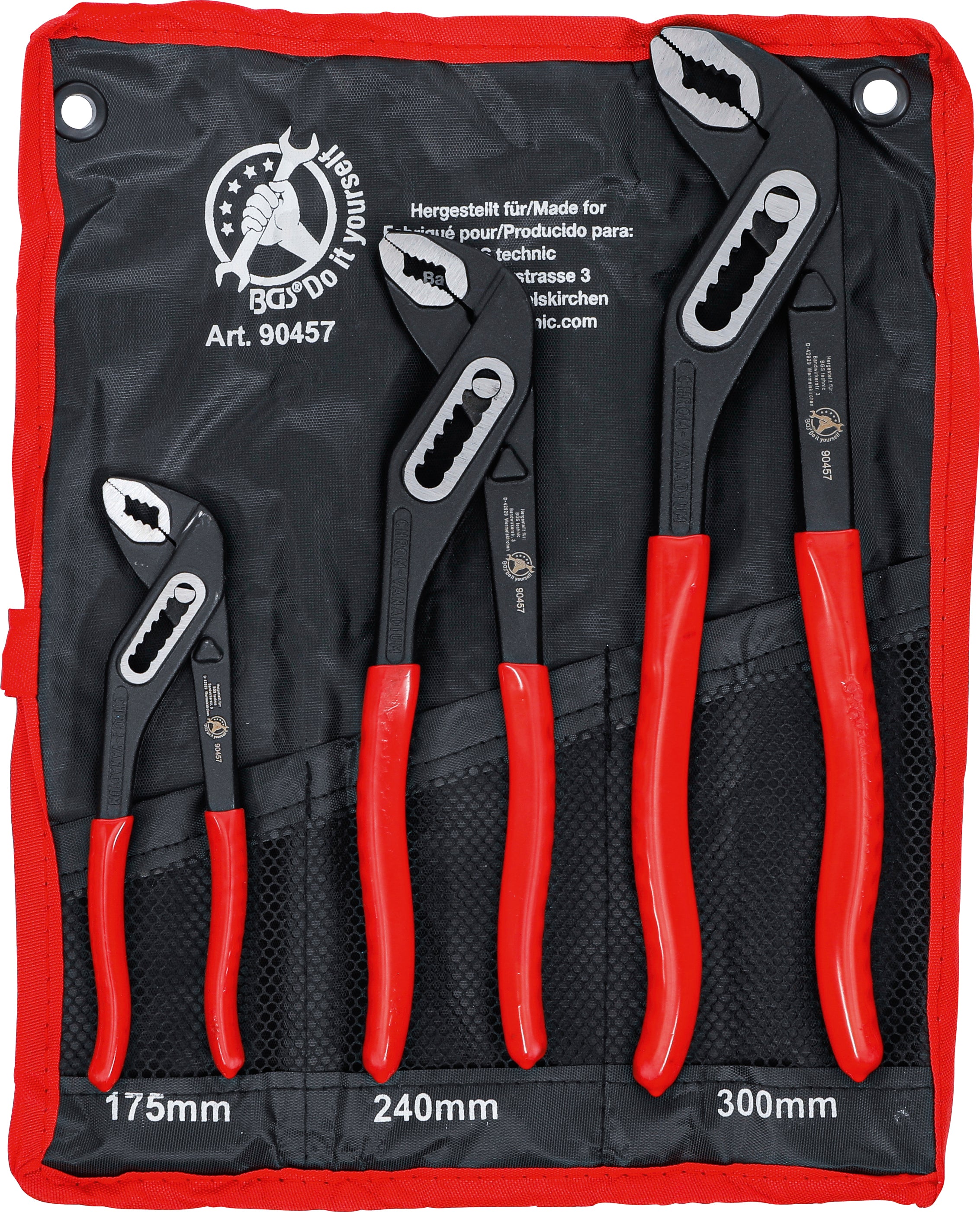 polygrip tangsæt | 175 / 250 / 300 mm | 3 dele