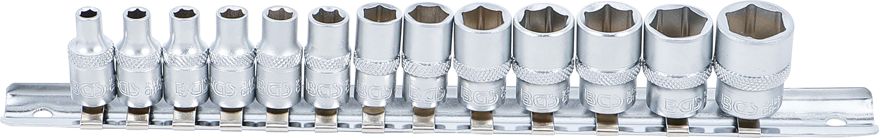 Gløderørsnøglesæt, sekskant | 6,3 mm (1/4") | 4 - 14 mm | 13 dele