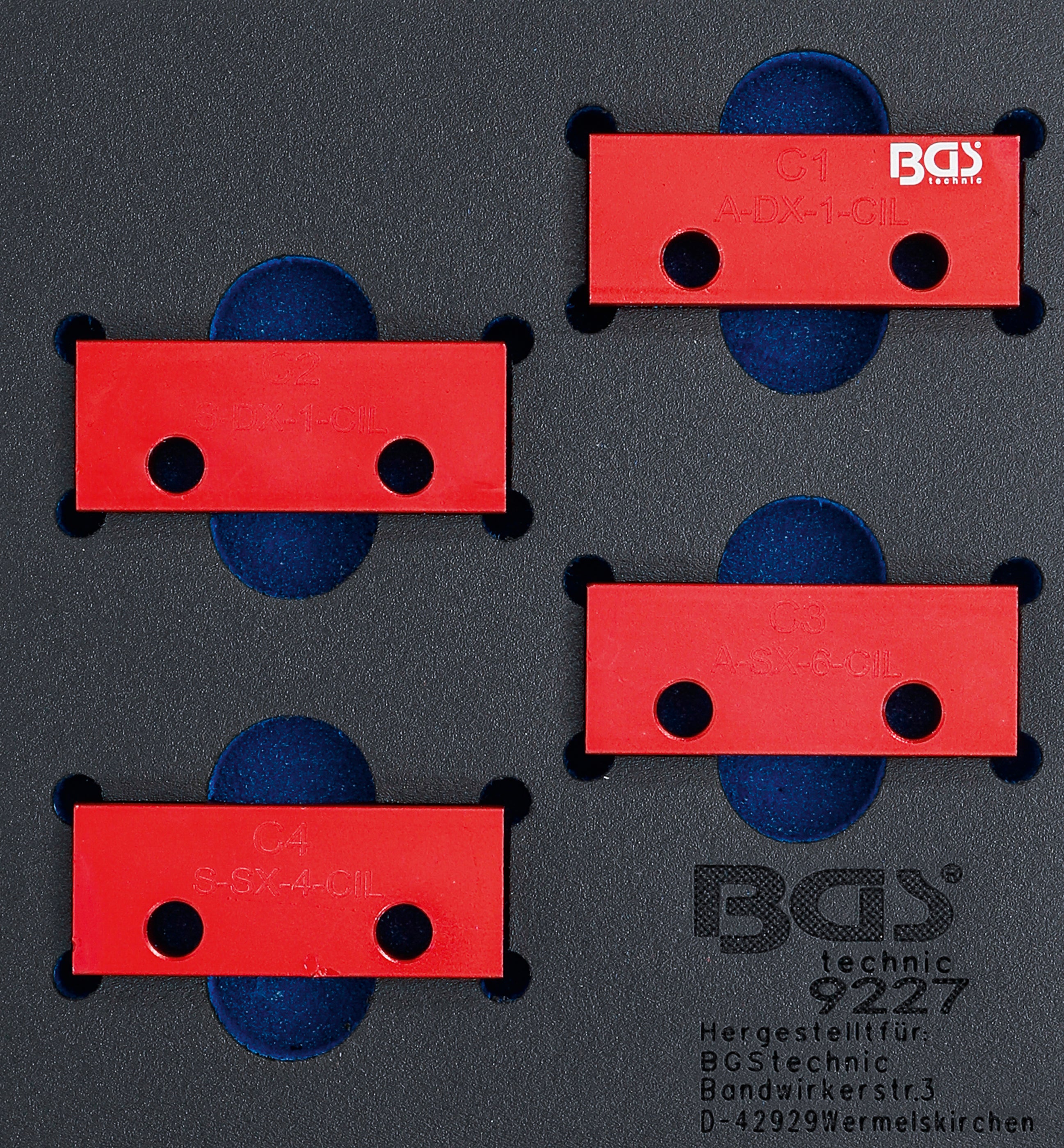 Værkstedsvognsindsats 1/6: Knastaksellåseværktøjssæt | til Alfa Romeo / Lancia 3.0L V6 24V