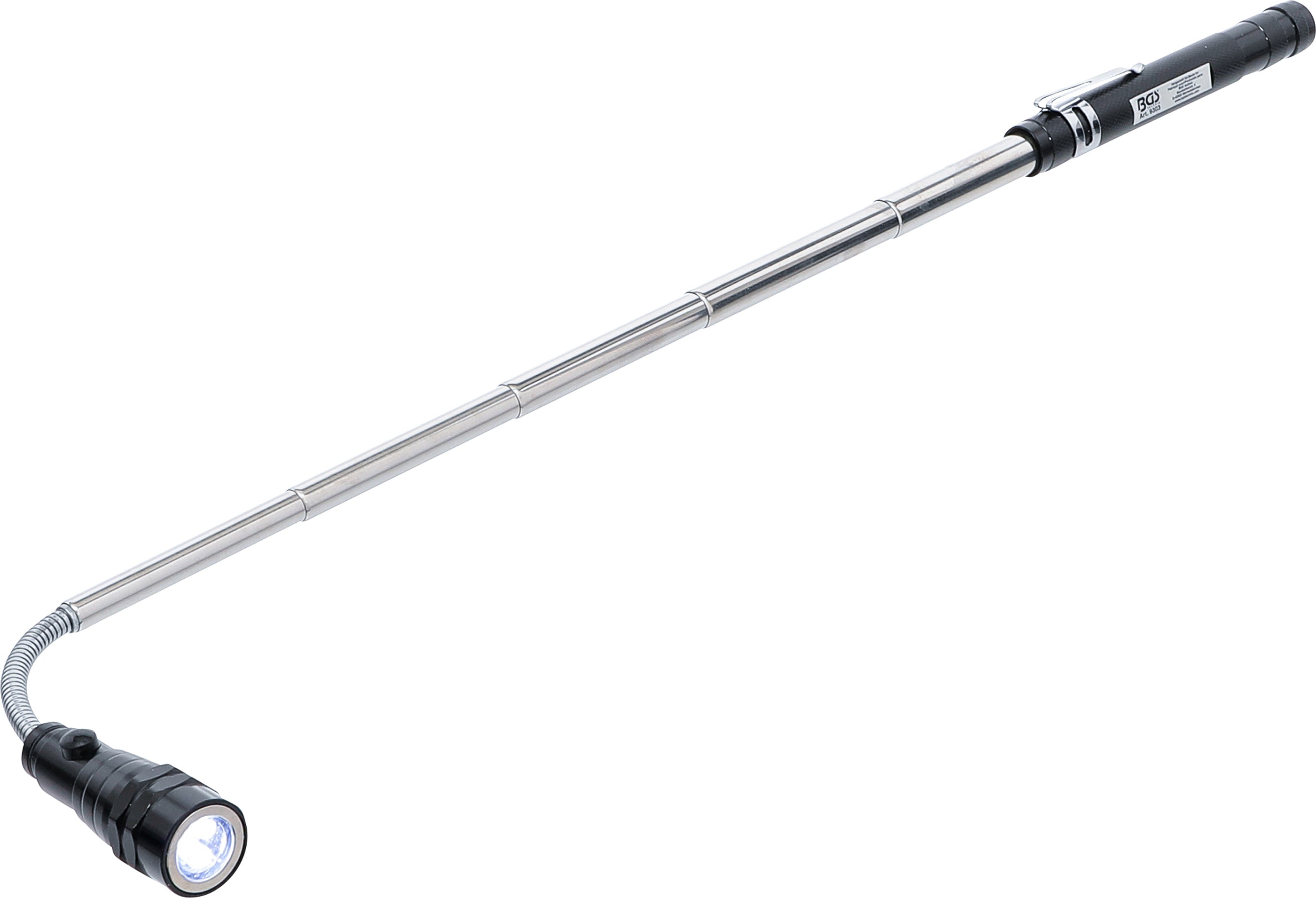 Udtrækkelig LED-lampe med magnetisk løfteanordning | "2-I-1"