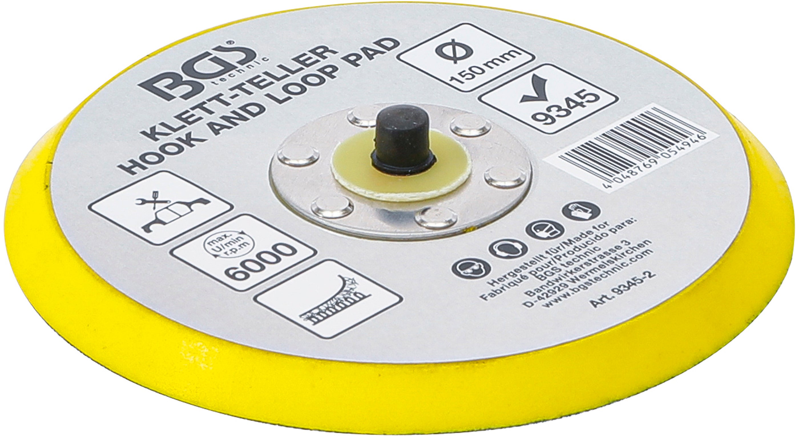 Velcropude til BGS 9345 | Ø 150 mm