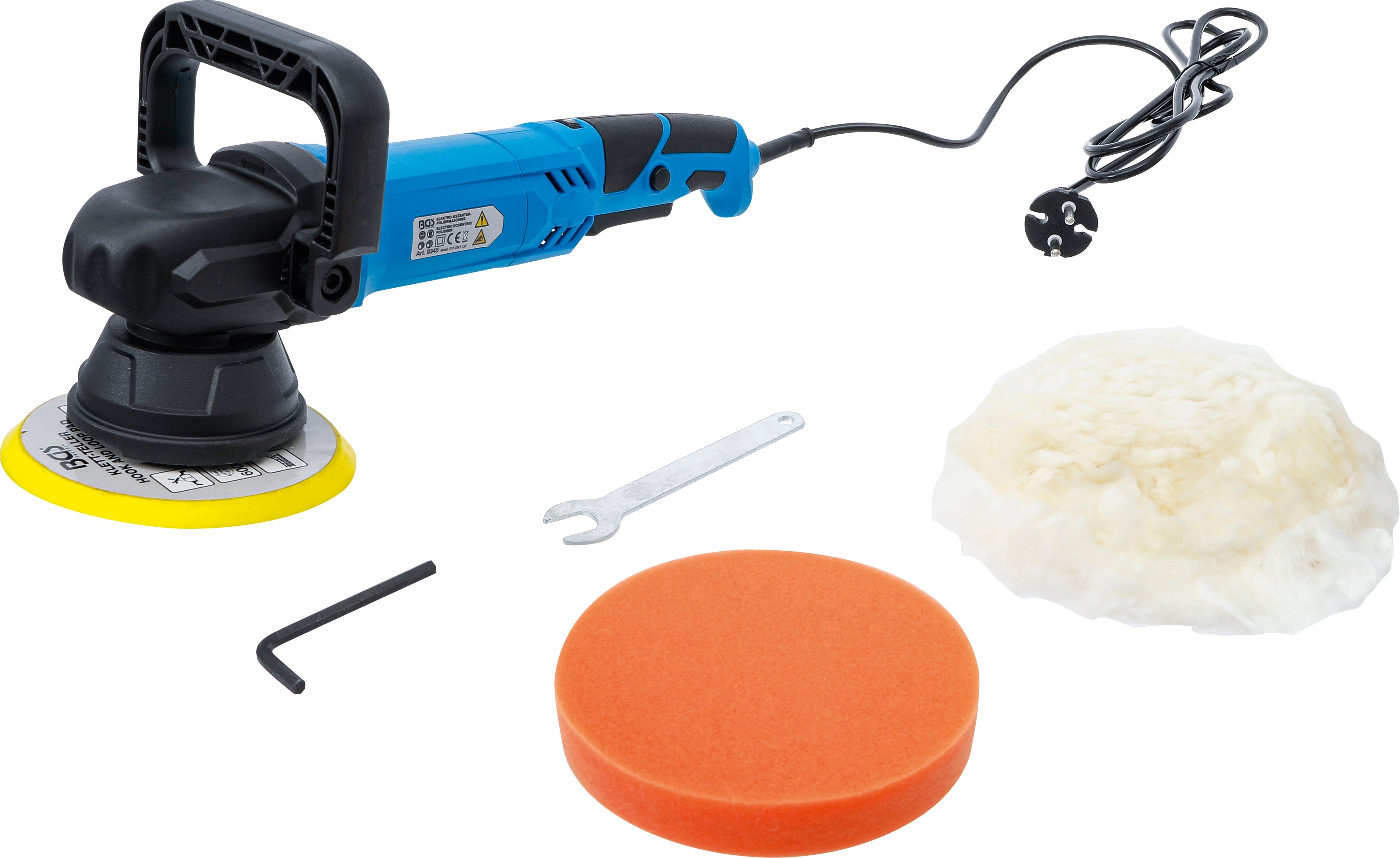 Elektrisk excentrisk polermaskine | maks. 6000 o/min | 900 W