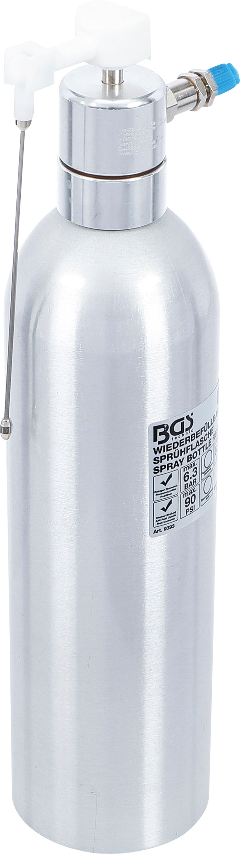 Trykluftsprayflaske | Aluminiumsversion | 650 ml