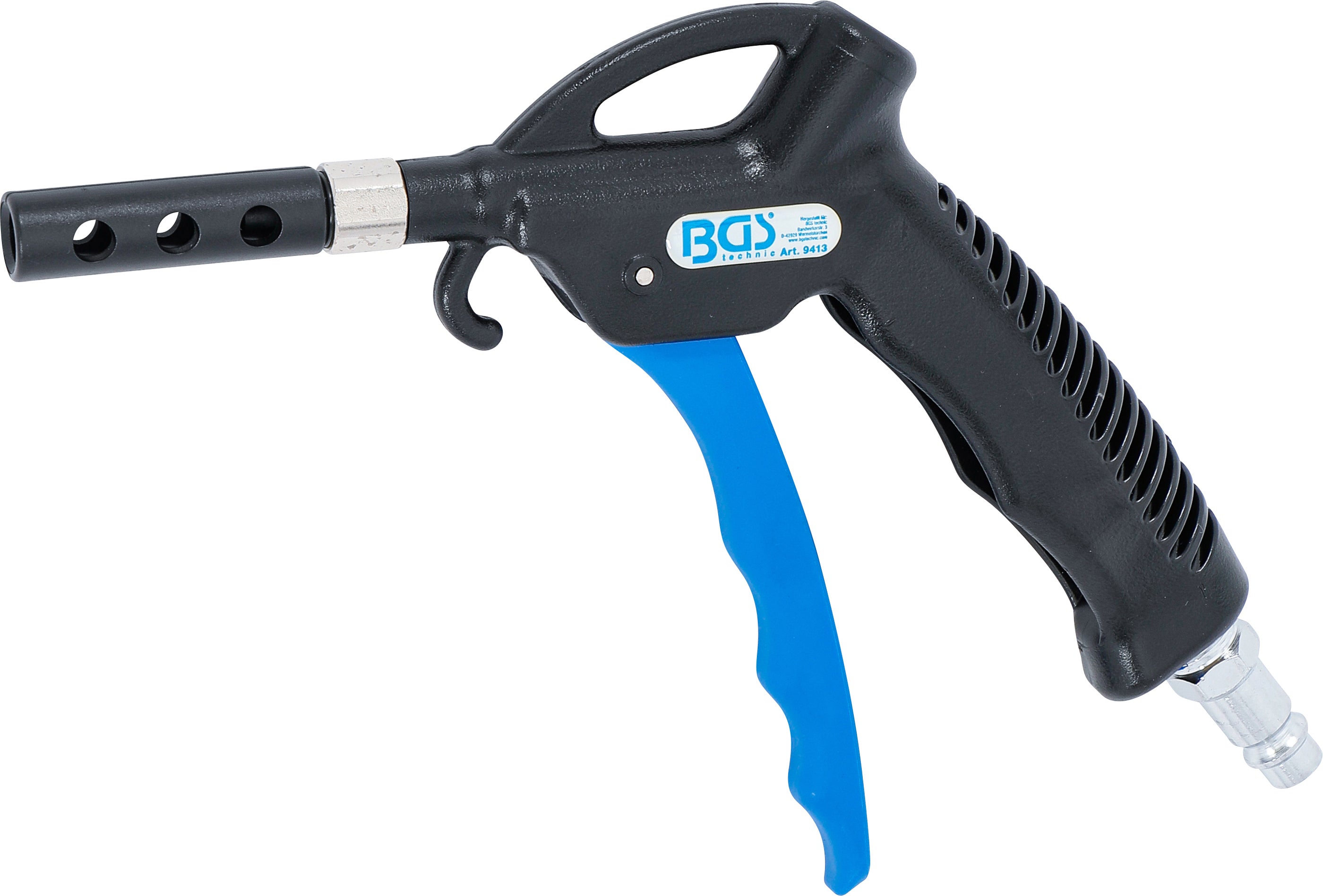 Trykluftblæsepistol | med 3 tilbehør