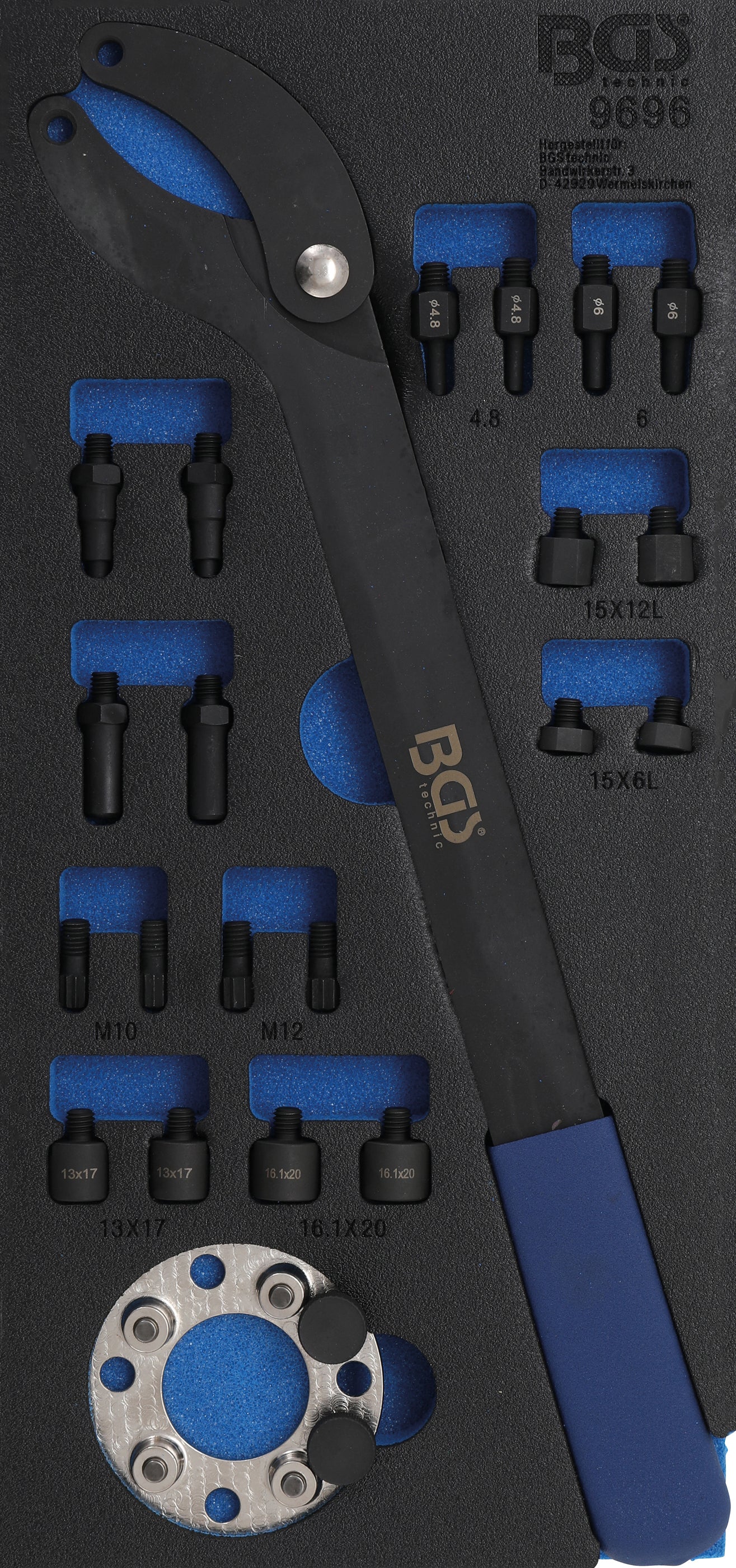 Værkstedsvognsindsats 1/3: Knastakseltællerværktøjssæt | til VAG