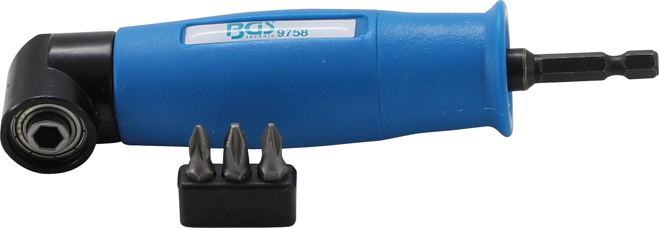 Vinkeladapter til boremaskine | Udvendig sekskant 6,3 mm (1/4") | Indvendig sekskant 6,3 mm (1/4")