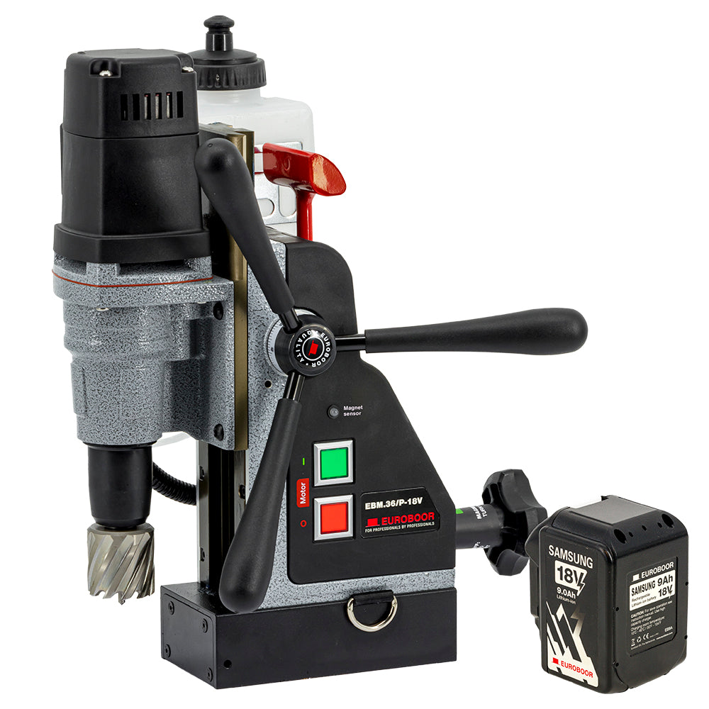 Euroboor magnetboremaskine 18V-9Ah (2 batterier 1 oplader)