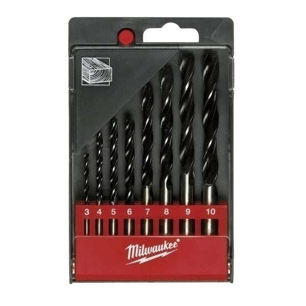 MILWAUKEE Træboresæt 8 dele 3-10 mm