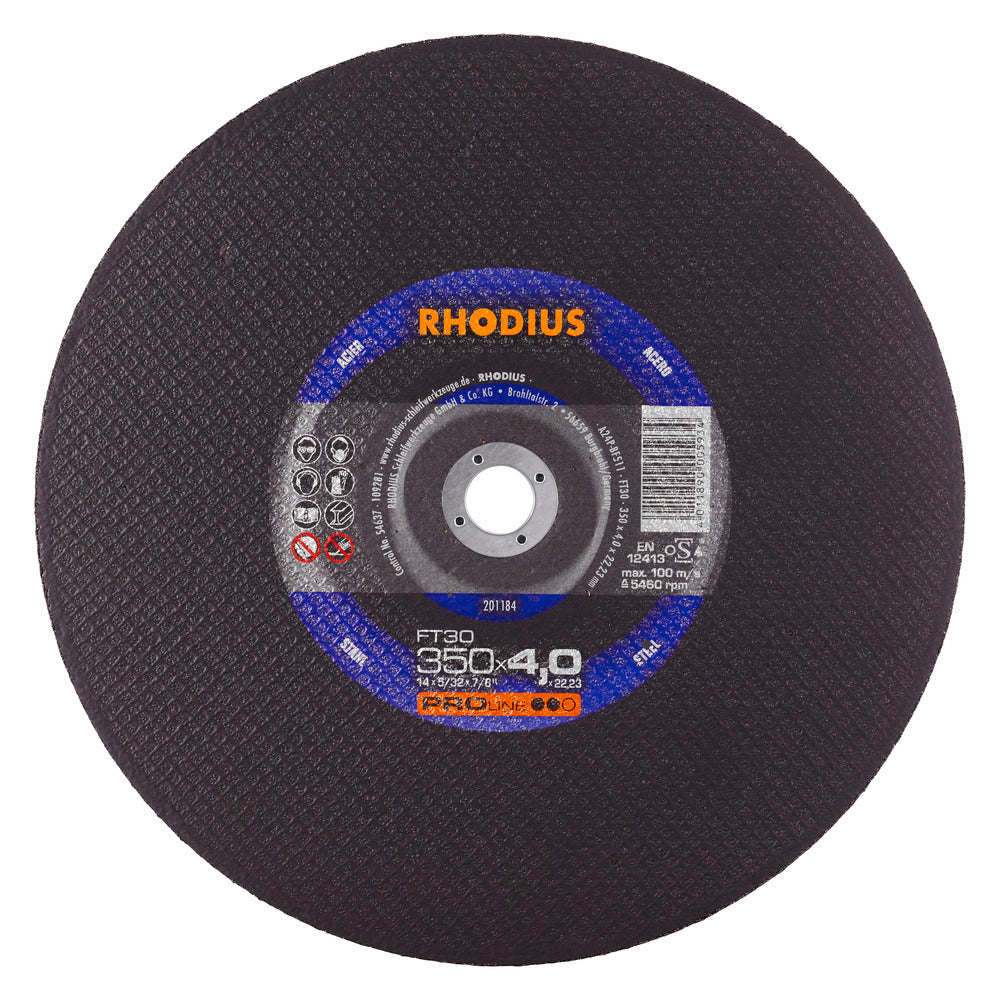 RHODIUS FT30 Skæreskive 350x4,0x22,3 (10 stk.)