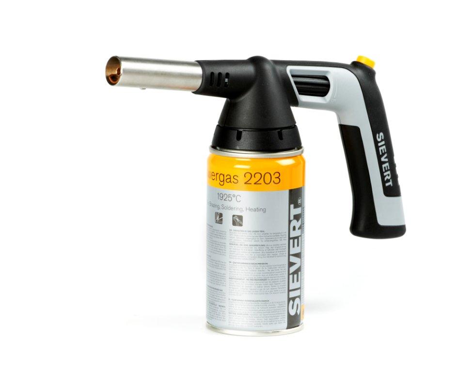 SIEVERT Handyjet blåslampa med Piezotändning, komplett inklusive 1st gas 2203
