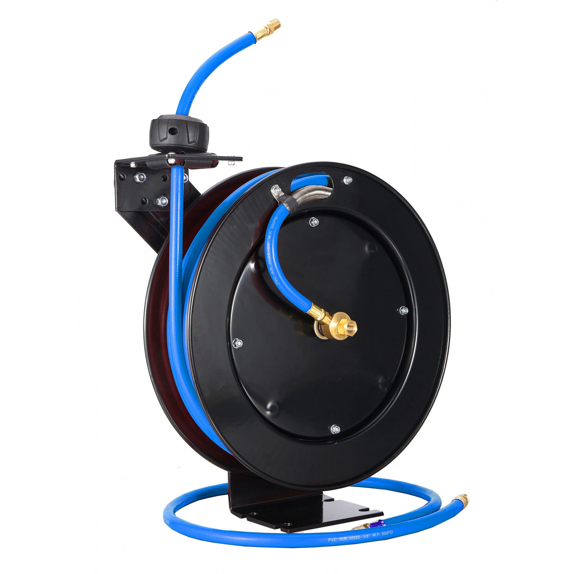 Automatisk trykluftslangeopruller - 10x16 mm x 20 m / Stålramme