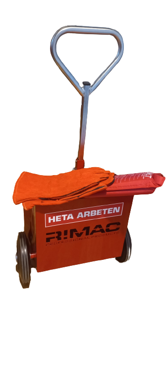 Varmt arbejdsvogn ekskl. ildslukker inkl. tæppe og handsker