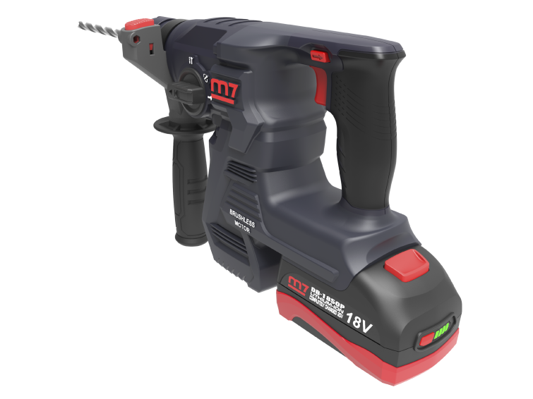 m7 Borrhammare SDS+ 18V inkl. 2 batteri & laddare