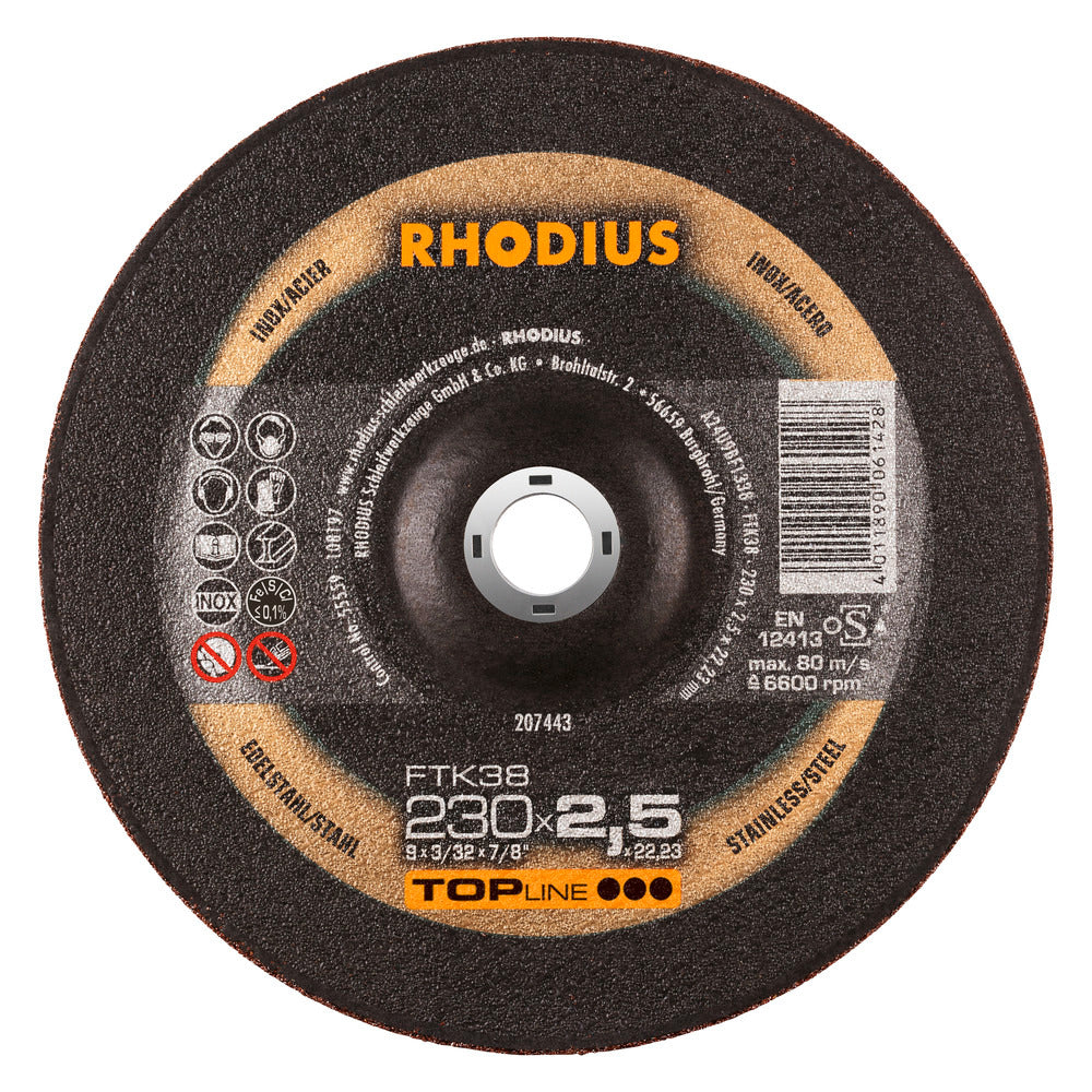 RHODIUS FTK38 Skæreskive 230x2,5x22,23 (25 stk.)