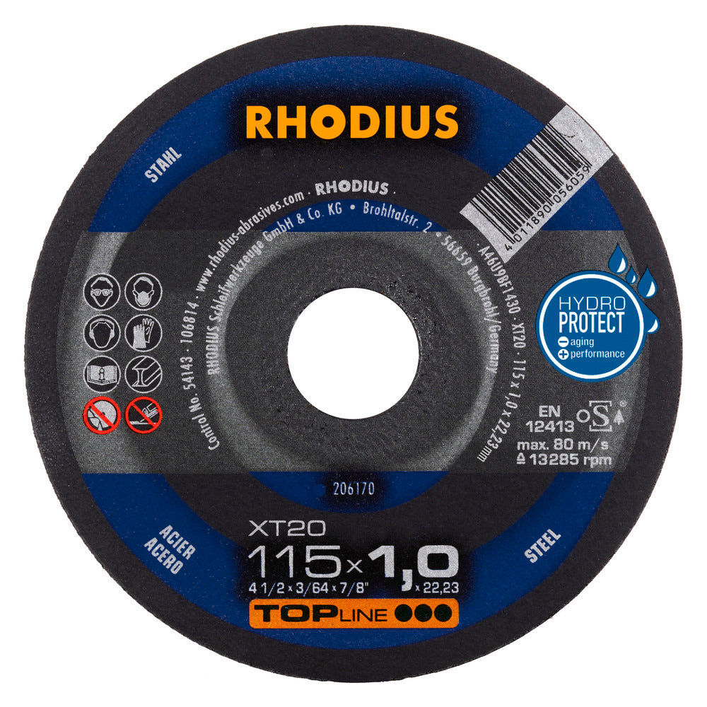 RHODIUS XT20 Skæreskive 115x1,0 x 22,23 (50 stk.)