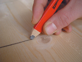 BLEISPITZ Tømrerblyant 175 mm 10 stk.