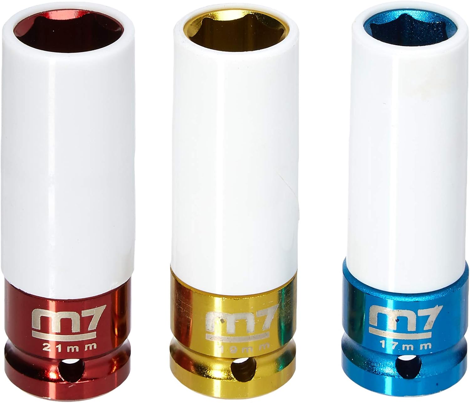 M7 Topnøglesæt 1/2"- 17,19,21mm til Alufælge