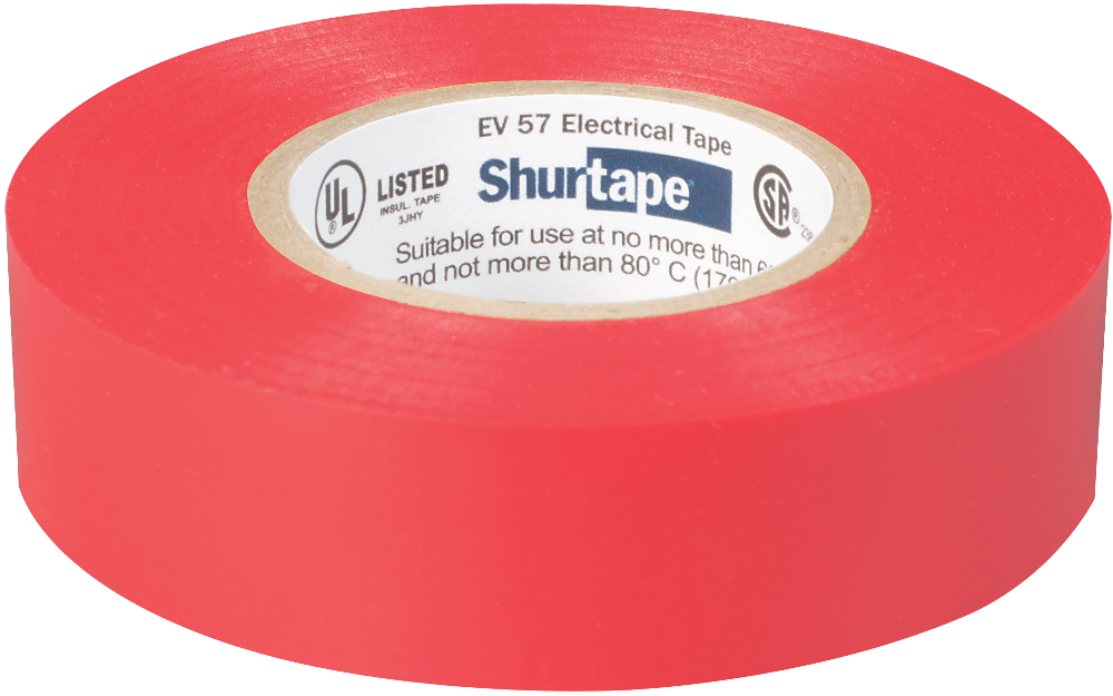 Elektrisk tape EV57 Rød 19mmx20m