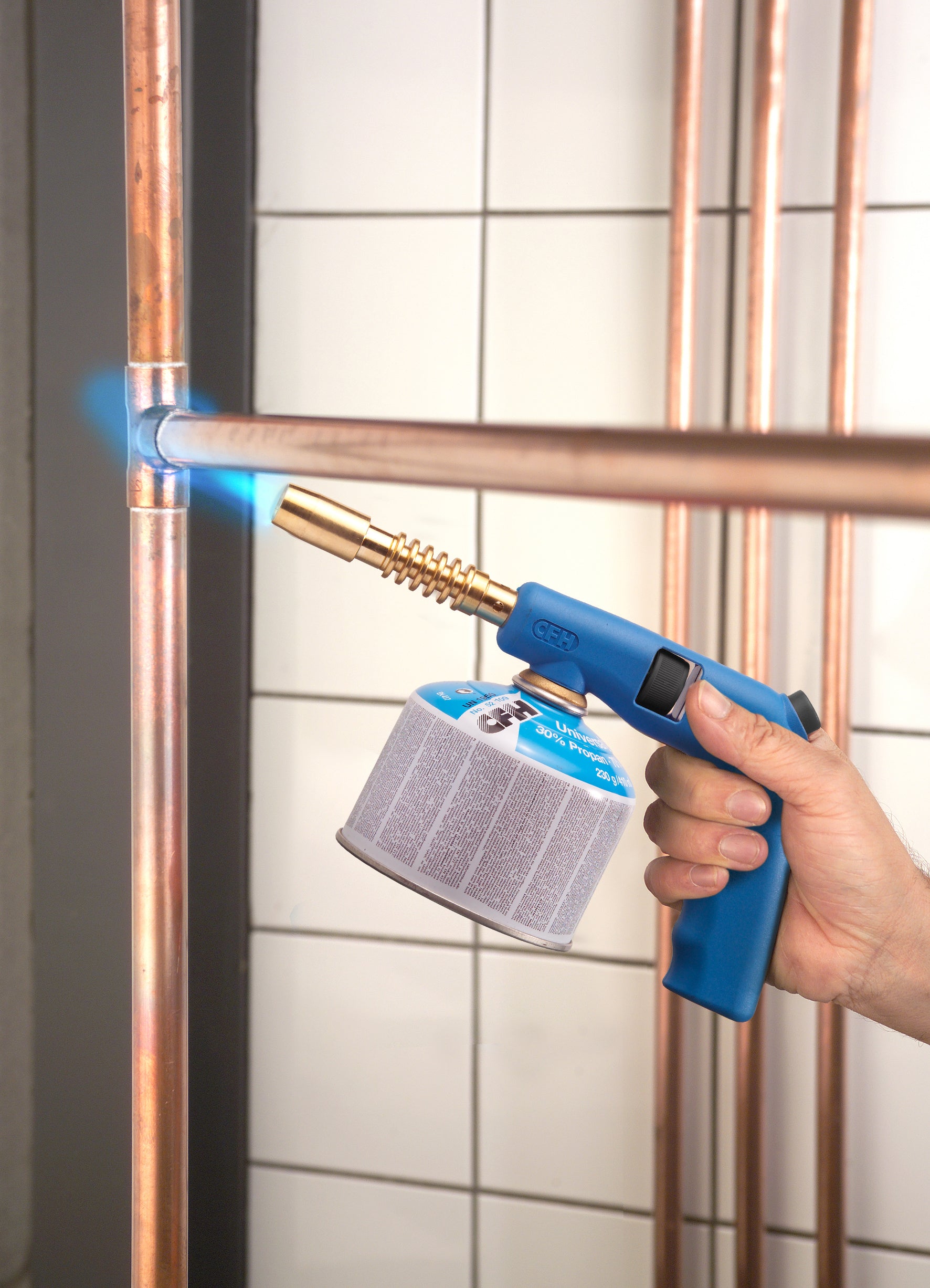 CFH Gasbrænder Piezo Compact inkl. beholder