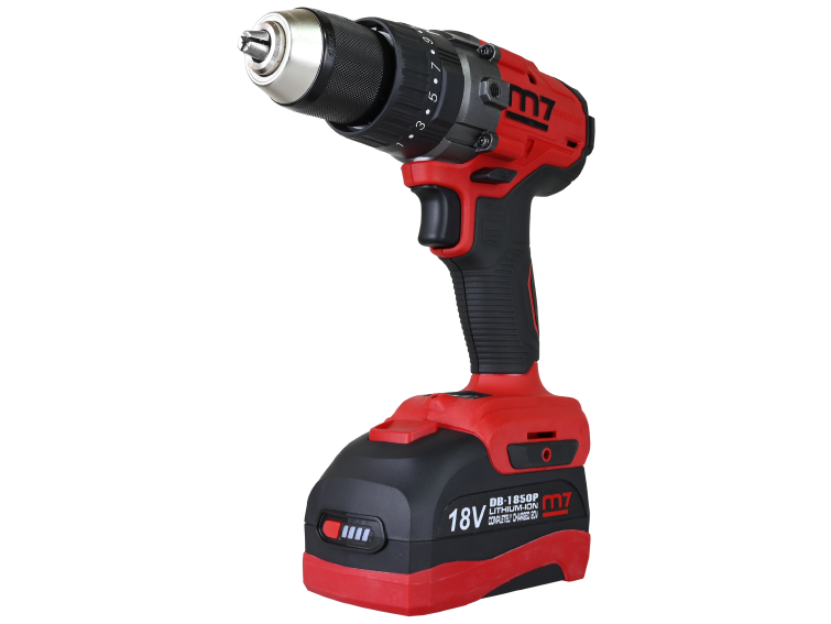 m7 Slagborr/skruvdragare 18V-5,0Ah inkl. 2xbatteri & laddare