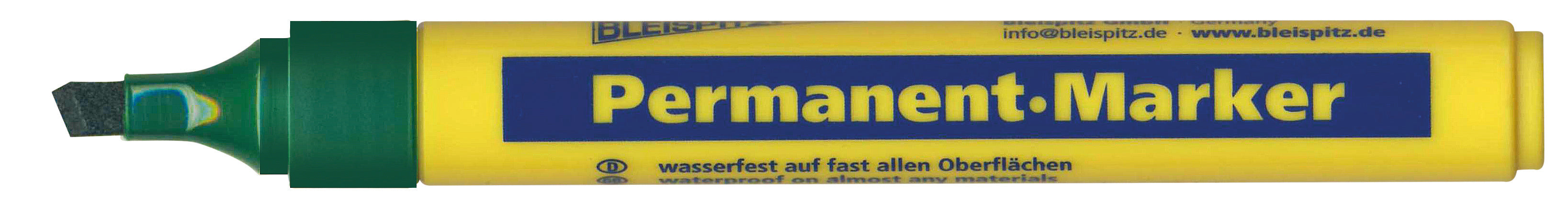 BLEISPITZ Permanet-Marker Bred spids Grøn 10 stk.