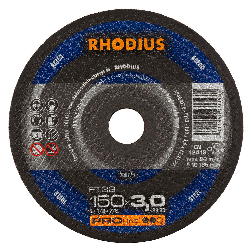 RHODIUS FT33 Skæreskive 150x3,0x22,23 (25 stk.) 