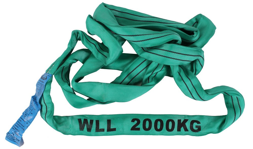Rundslynge Grøn 2000kg 4m/8m