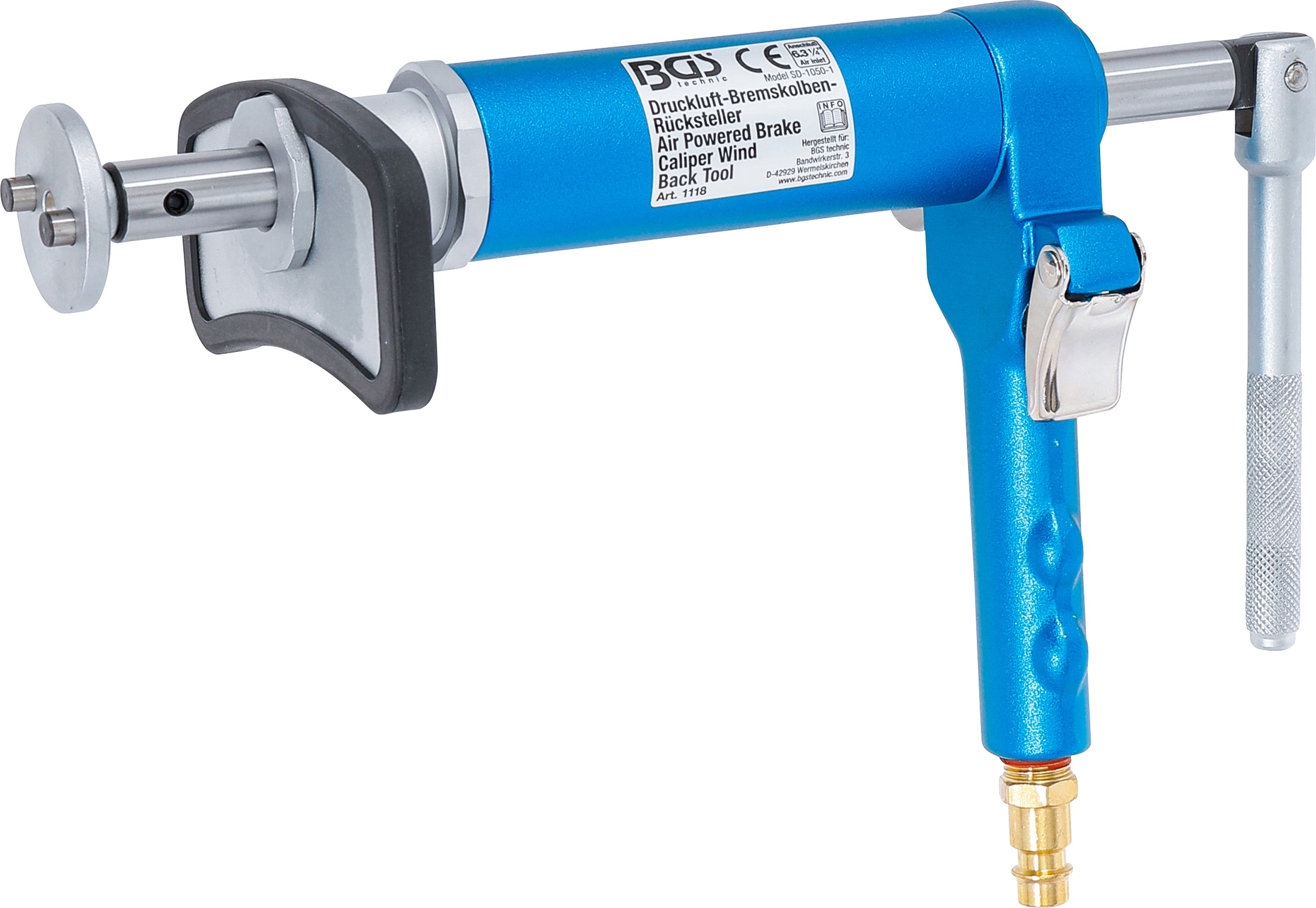 Trykluftbremsestempelnulstilling