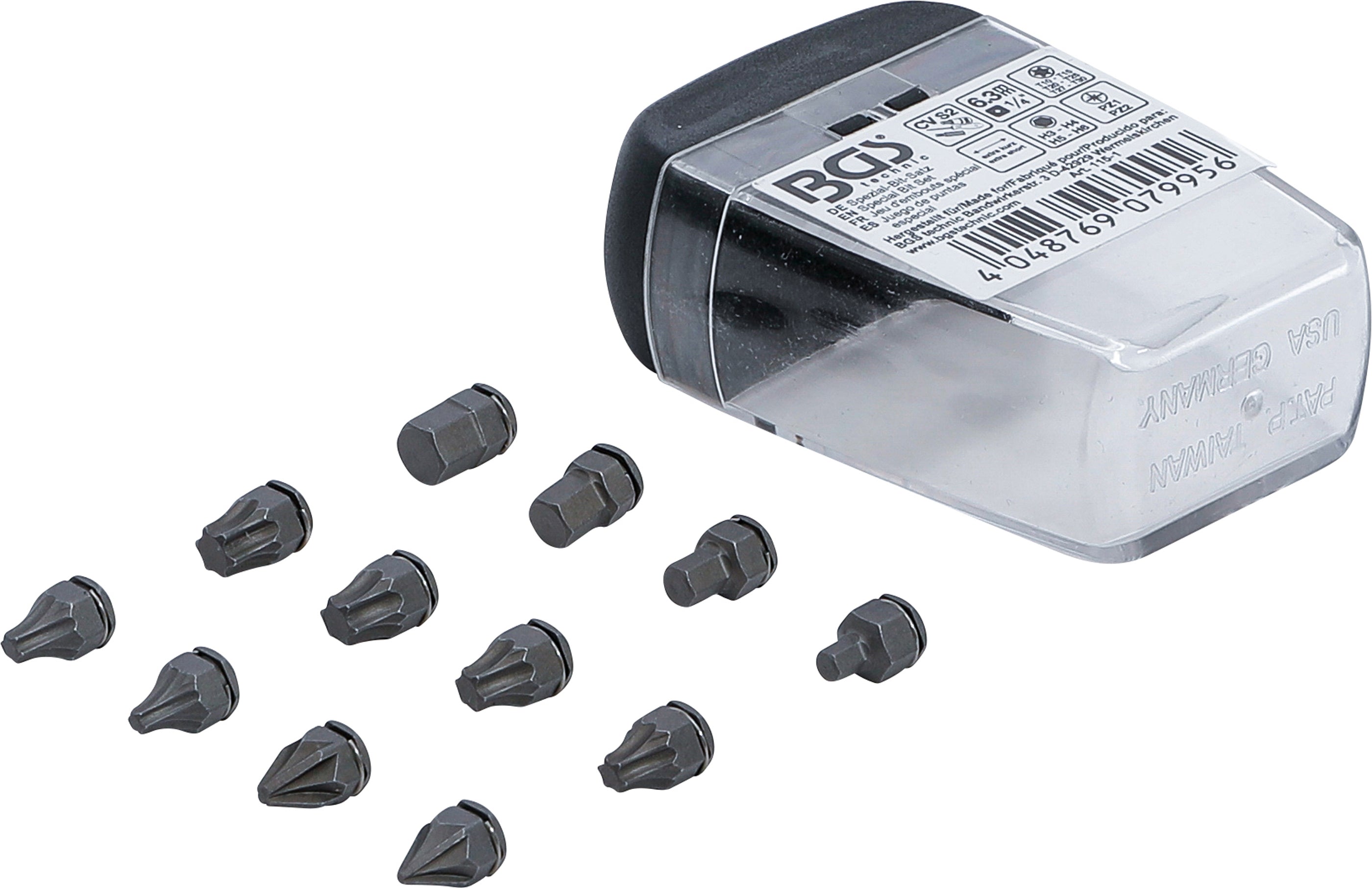 Specialbitsæt | Indvendig sekskant 6,3 mm (1/4") | til BGS 115