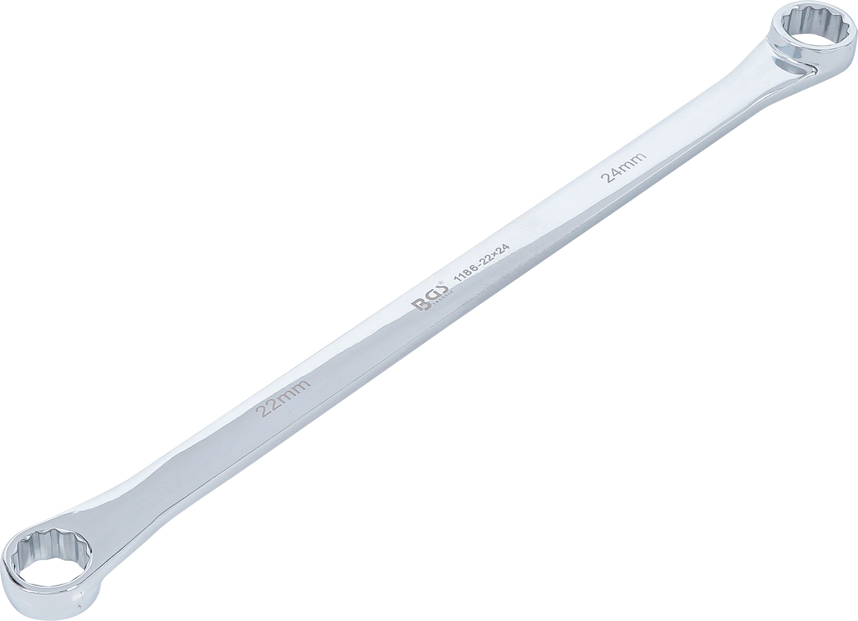 Dobbelt ringnøgle | ekstra lang | 22 x 24 mm