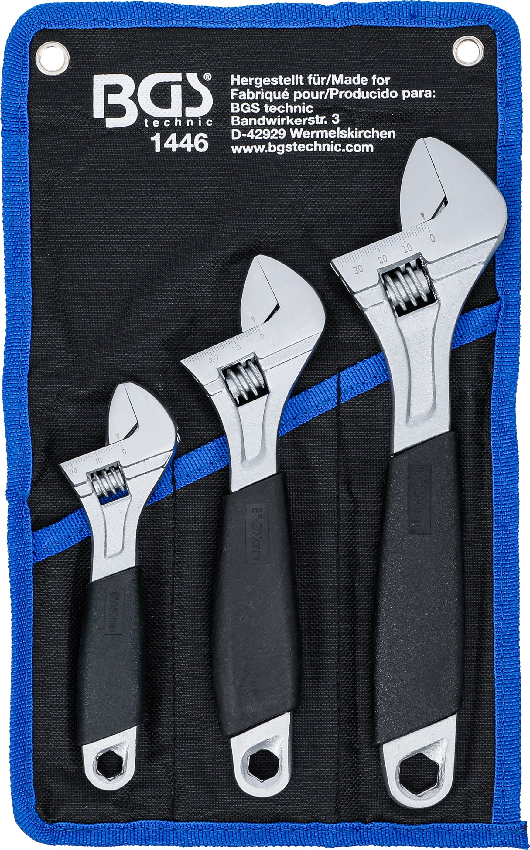 Skiftnyckelsats med handtag i mjukplast | 3 delar