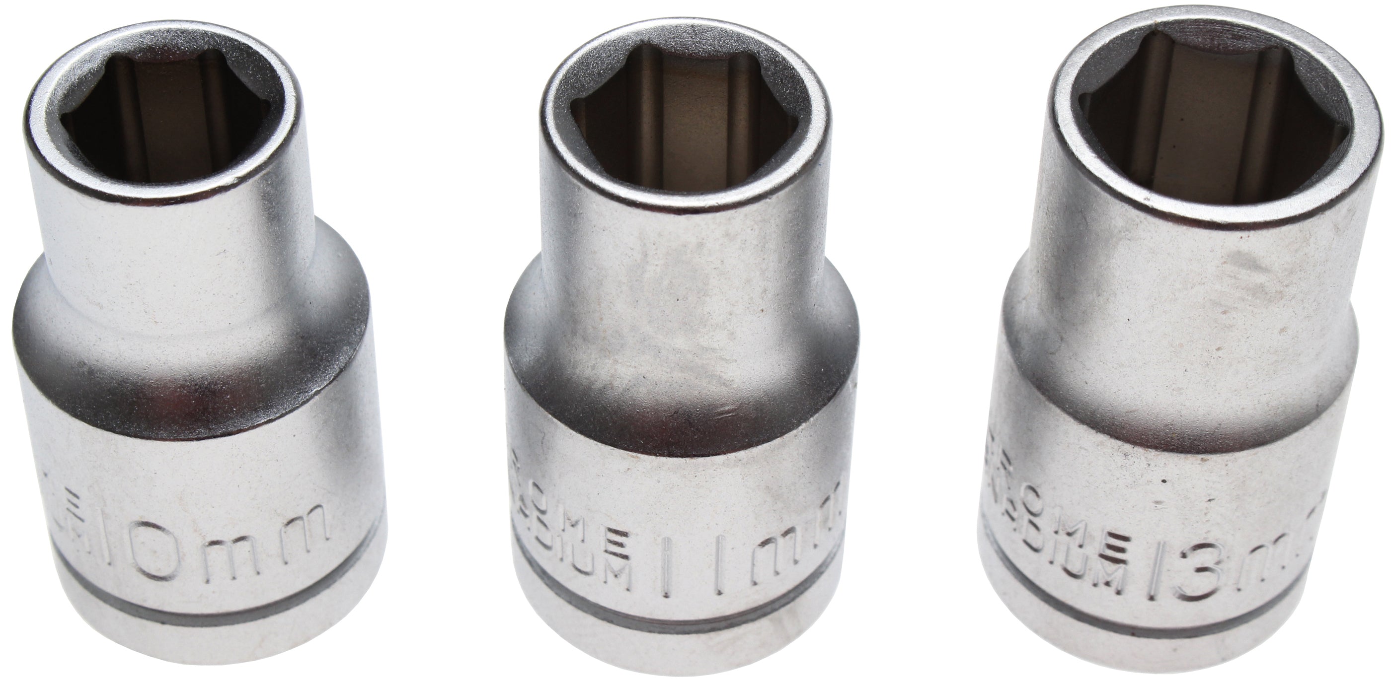 Topnøglesæt | 12,5 mm (1/2") | 10 - 11 - 13 mm | 3 dele