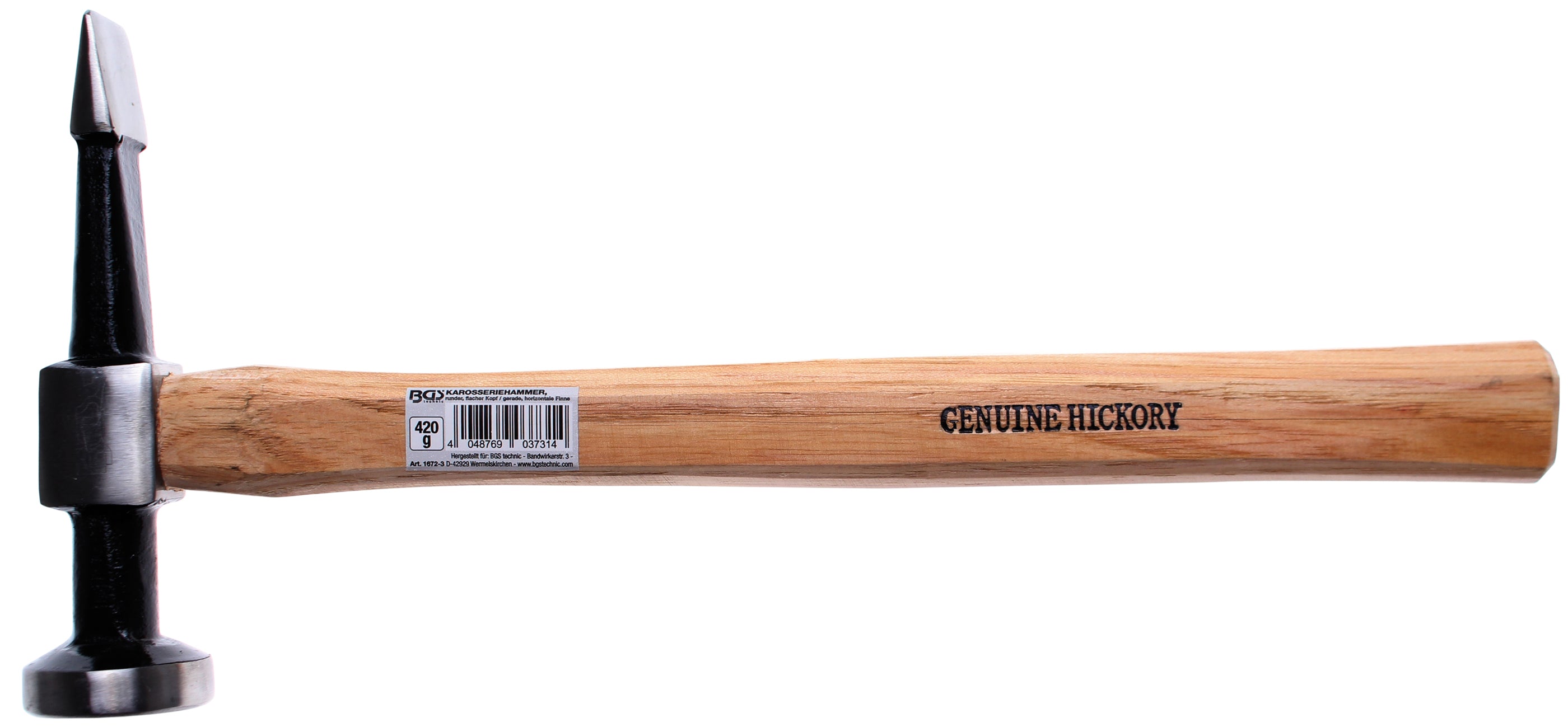 Karosserihammare | Runt, platt huvud / rak, horisontal fena