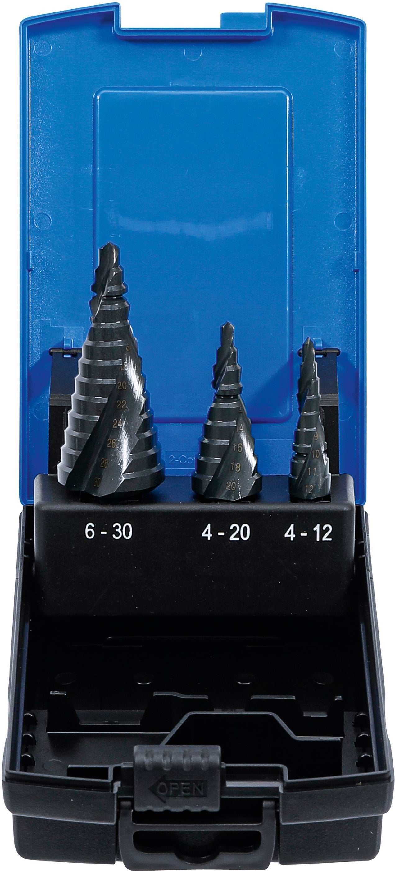 Stegborr-sats | Ø 4 - 30 mm | 3 delar