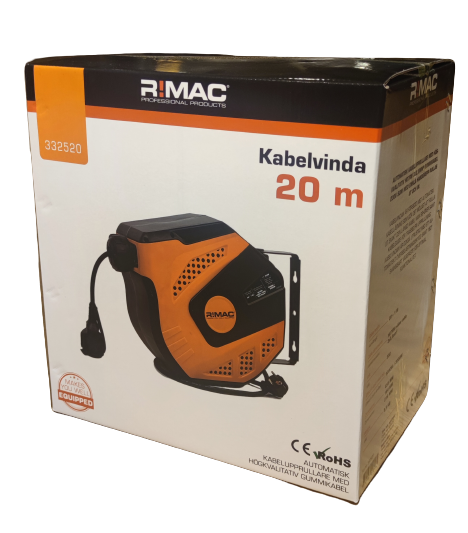 R!MAC Elektrisk kabeltromle 230V 2,5mm² - 20m