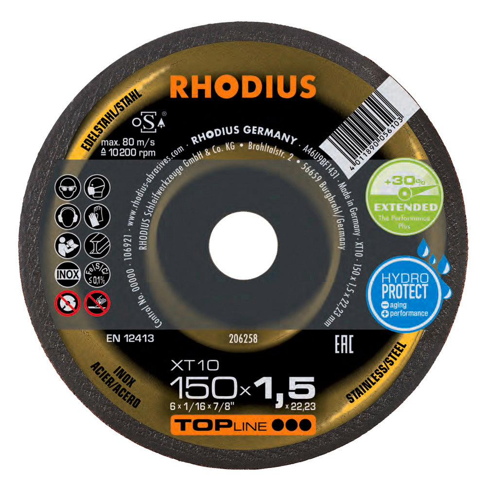 RHODIUS XT10 Skæreskive 150x1,5x22,23 (25 stk. pakke) 