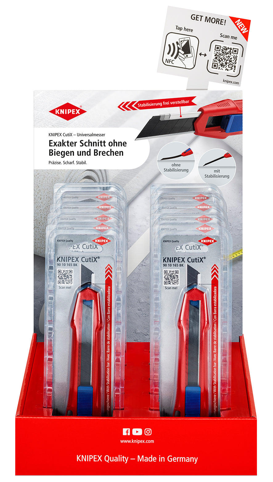 KNIPEX salgsdisplay 10 x 9010165BK