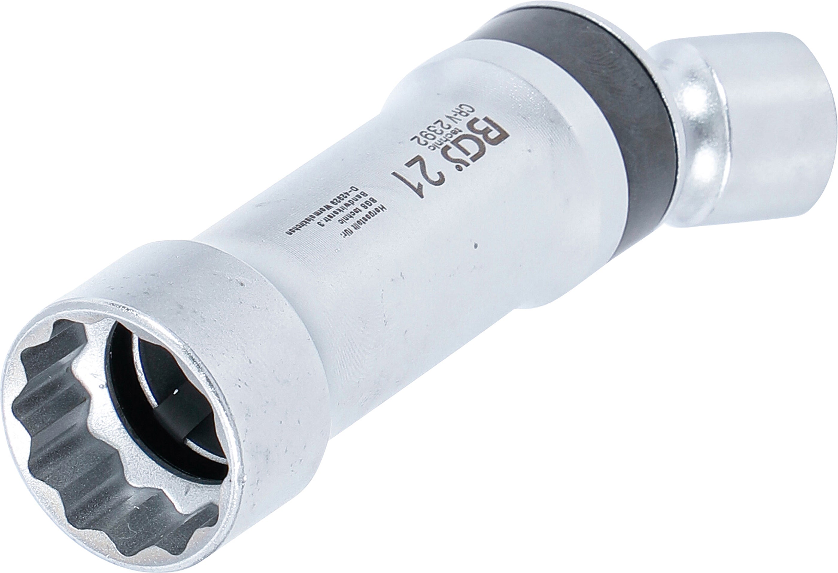 Tändstift-Länkinsats tolvkant med hållarfjäder | 10 mm (3/8") | 21 mm