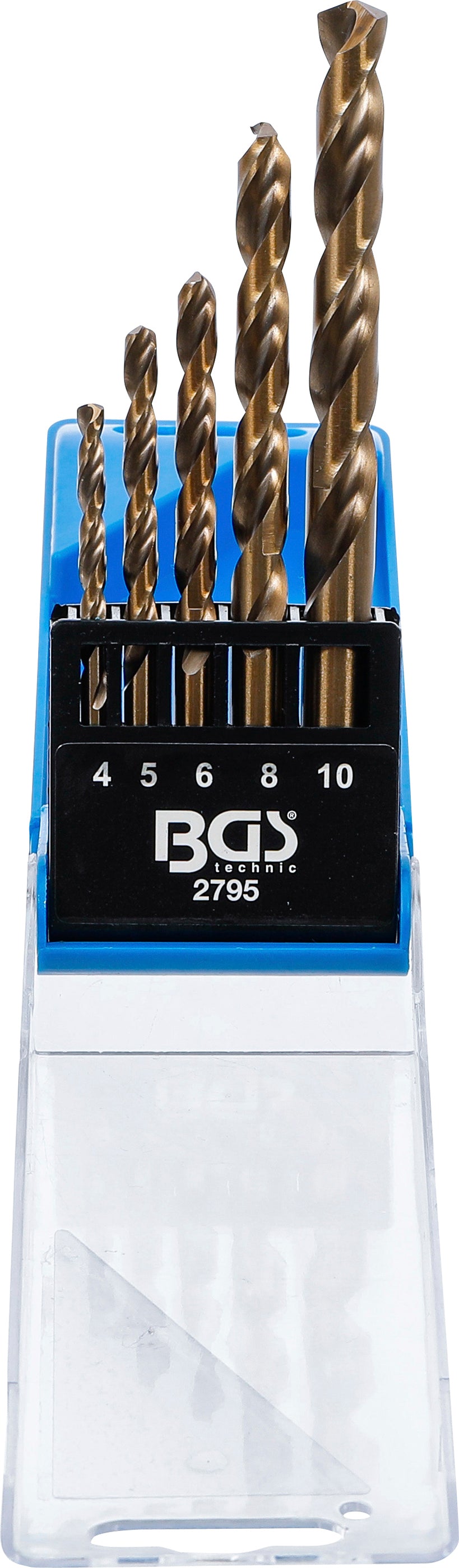 Spiralborr-sats | HSS | 4 - 10 mm | 5 delar