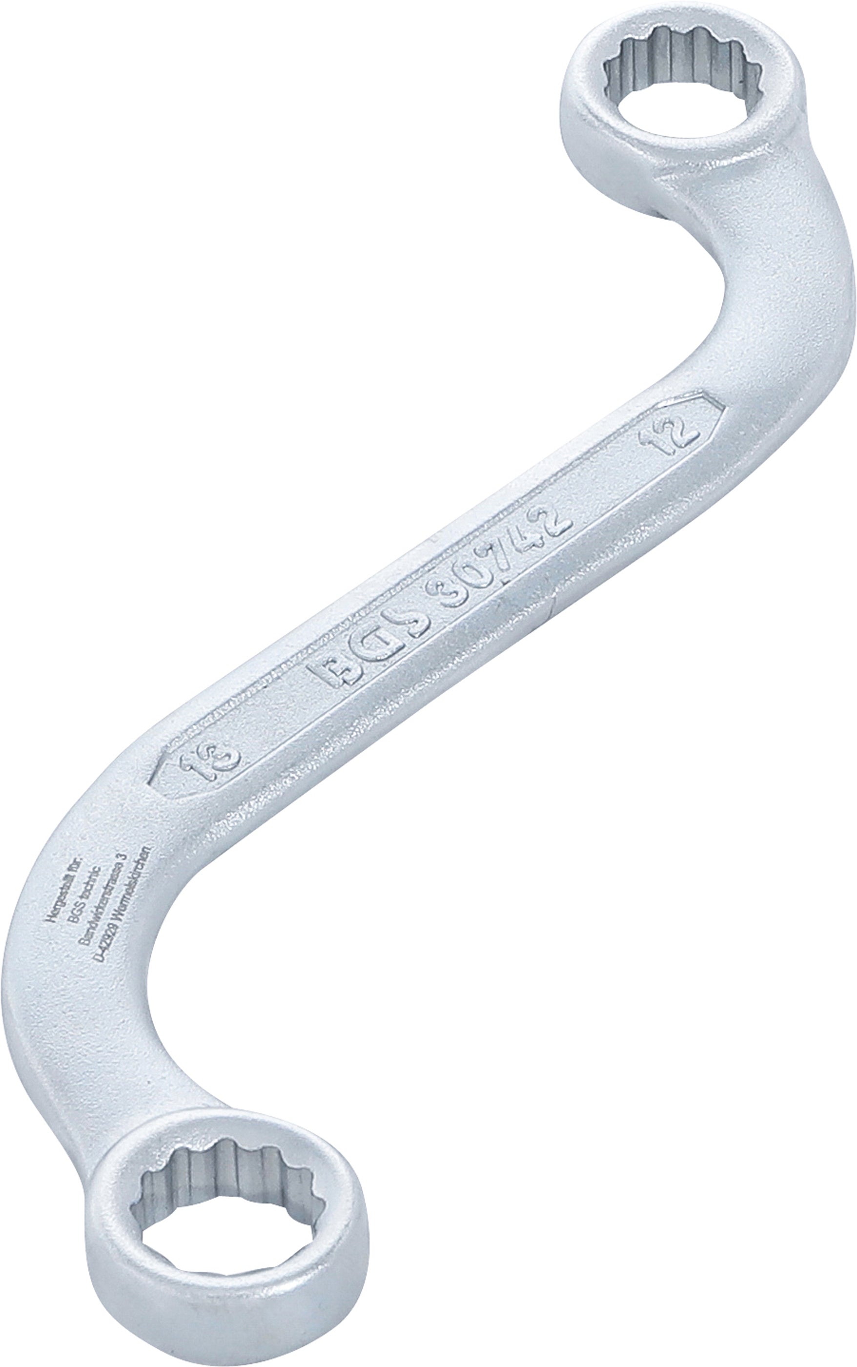 S-formet dobbelt ringnøgle Tolvpunkts | 12 x 13 mm