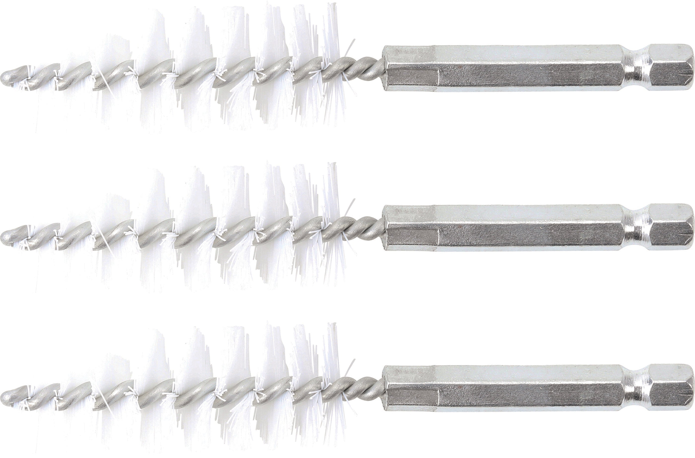 Nylonborste | 18 mm | 6,3 mm (1/4") | 3-delig