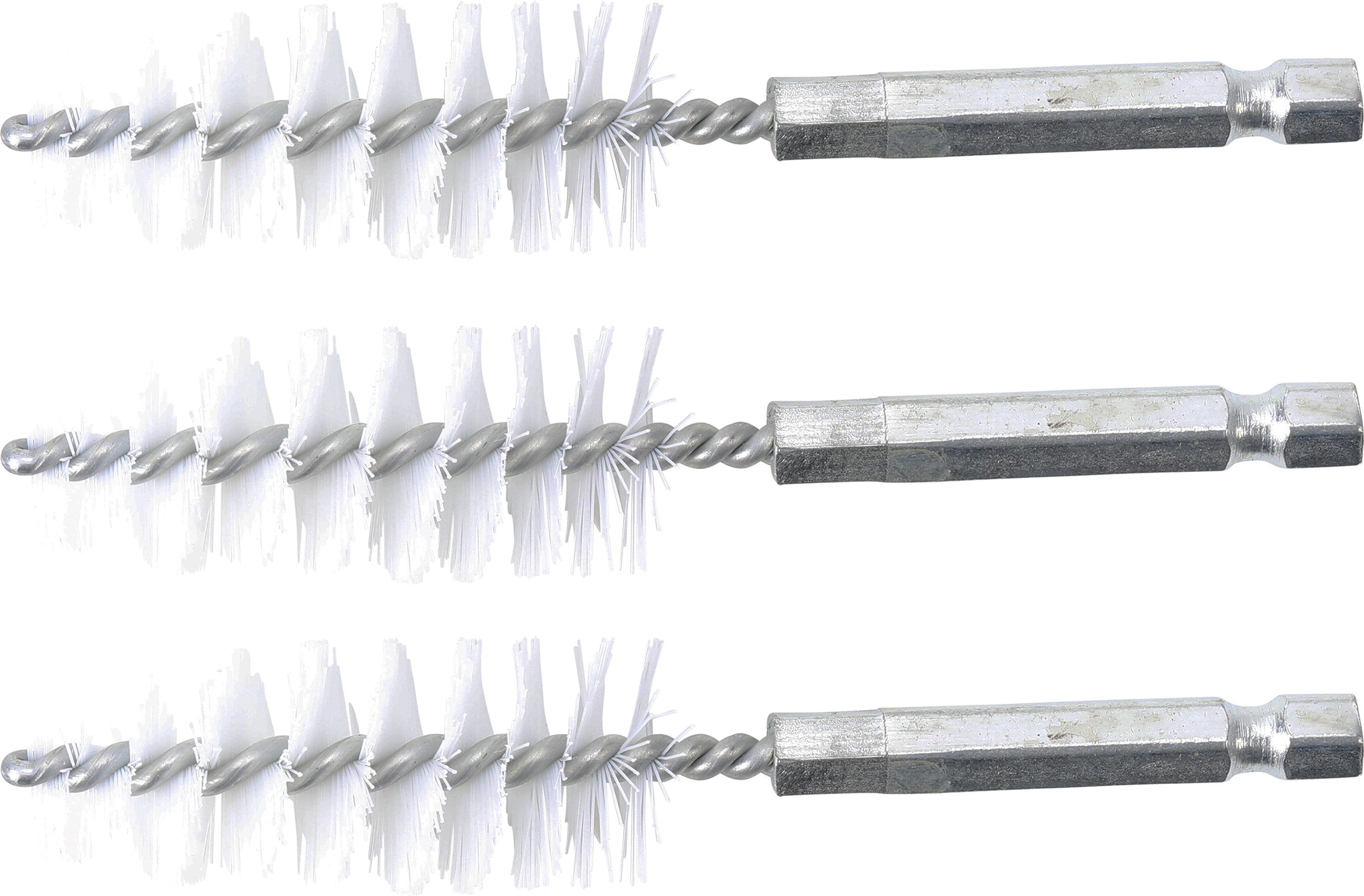 Nylonborste | 19 mm | 6,3 mm (1/4") | 3-delig