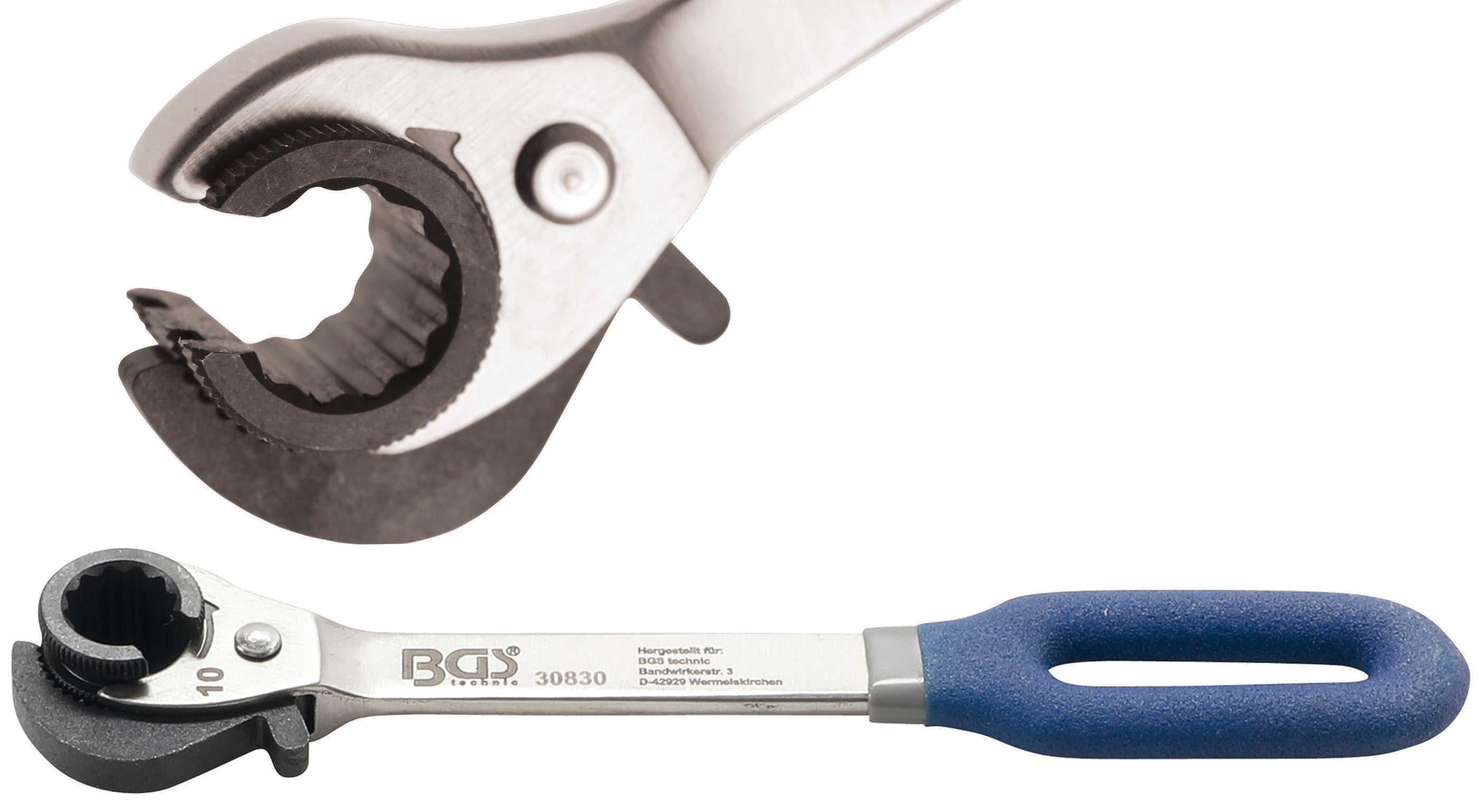 Spärr-ringnyckel, öppen | 10 mm