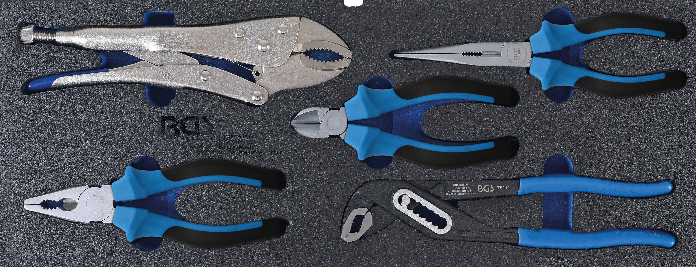 Skumplastinlägg för BGS 3312: Tångsats | 5 delar